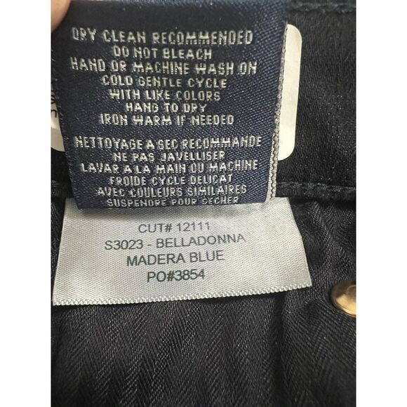 Fidelity Women's Belladonna Mid Rise Bootcut Straight Leg Denim Blue Jeans Sz 28 - Picture 10 of 11